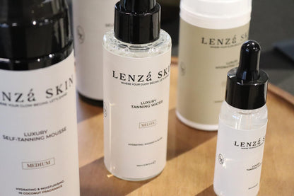 The Complete Glow Set: Tanning Mousse + Tanning Water + Tanning Drops + Hydrating Cream